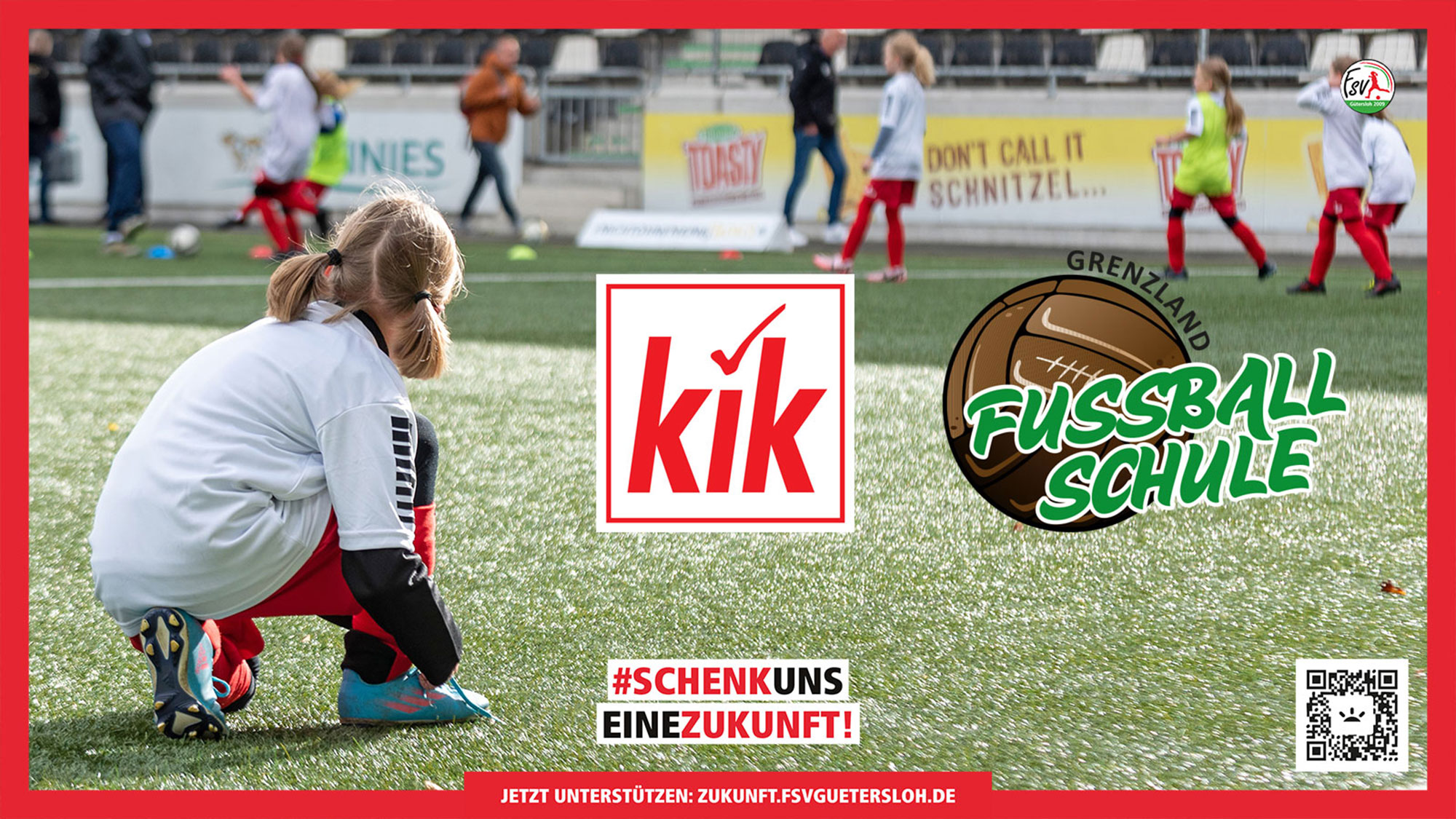 »KiK« ermöglicht 60 Kindern die kostenfreie Teilnahme am Ostercamp zugunsten der FSV Gütersloh Kampagne »KiK« ermöglicht 60 Kindern die kostenfreie Teilnahme am Ostercamp zugunsten der FSV Gütersloh Kampagne