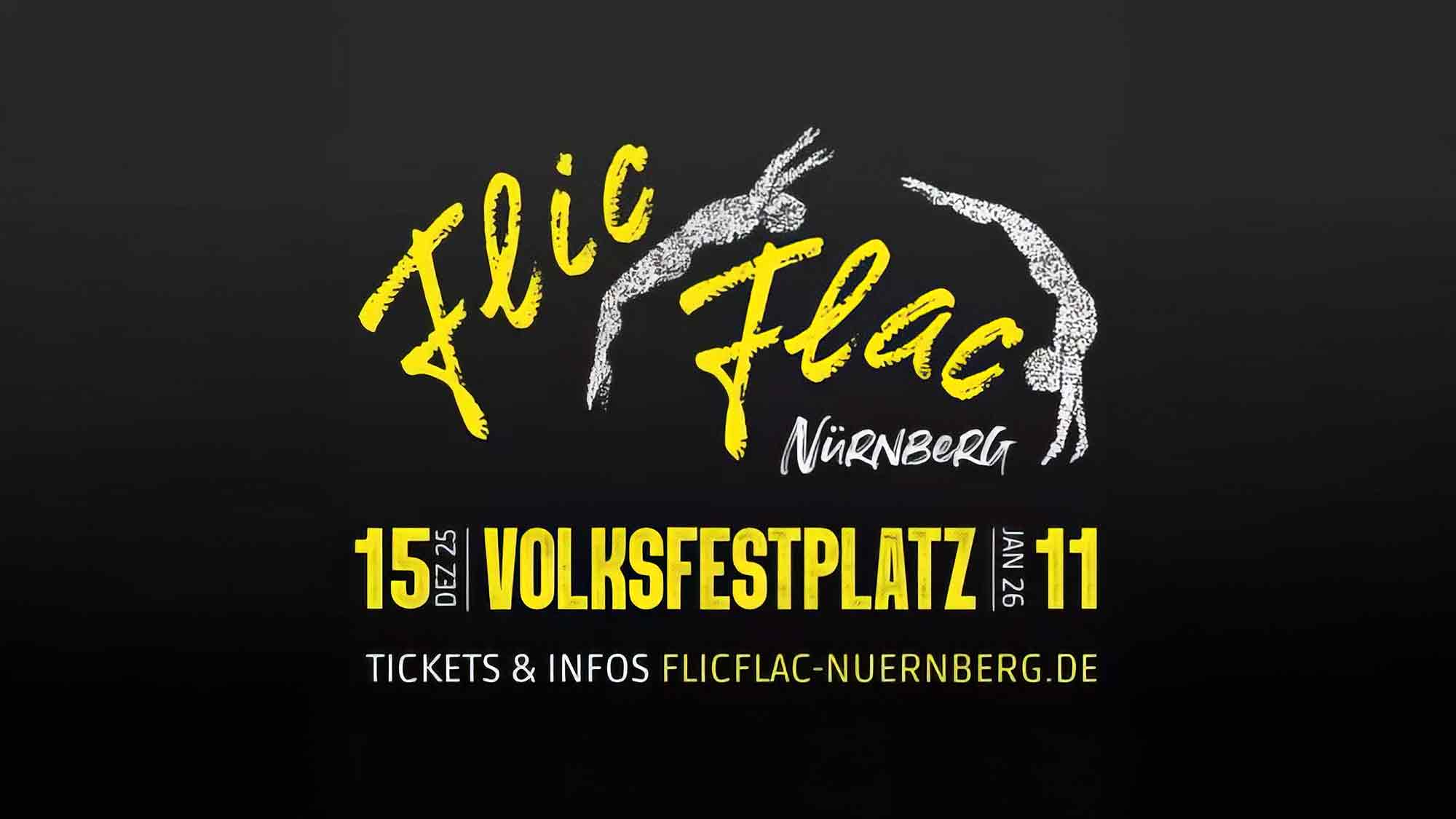 Flic Flac Nürnberg: Vorverkaufsstart für die 12. X Mas Show, 15. Dezember 2025 bis 11. Januar 2026 Flic Flac Nürnberg: Vorverkaufsstart für die 12. X Mas Show, 15. Dezember 2025 bis 11. Januar 2026