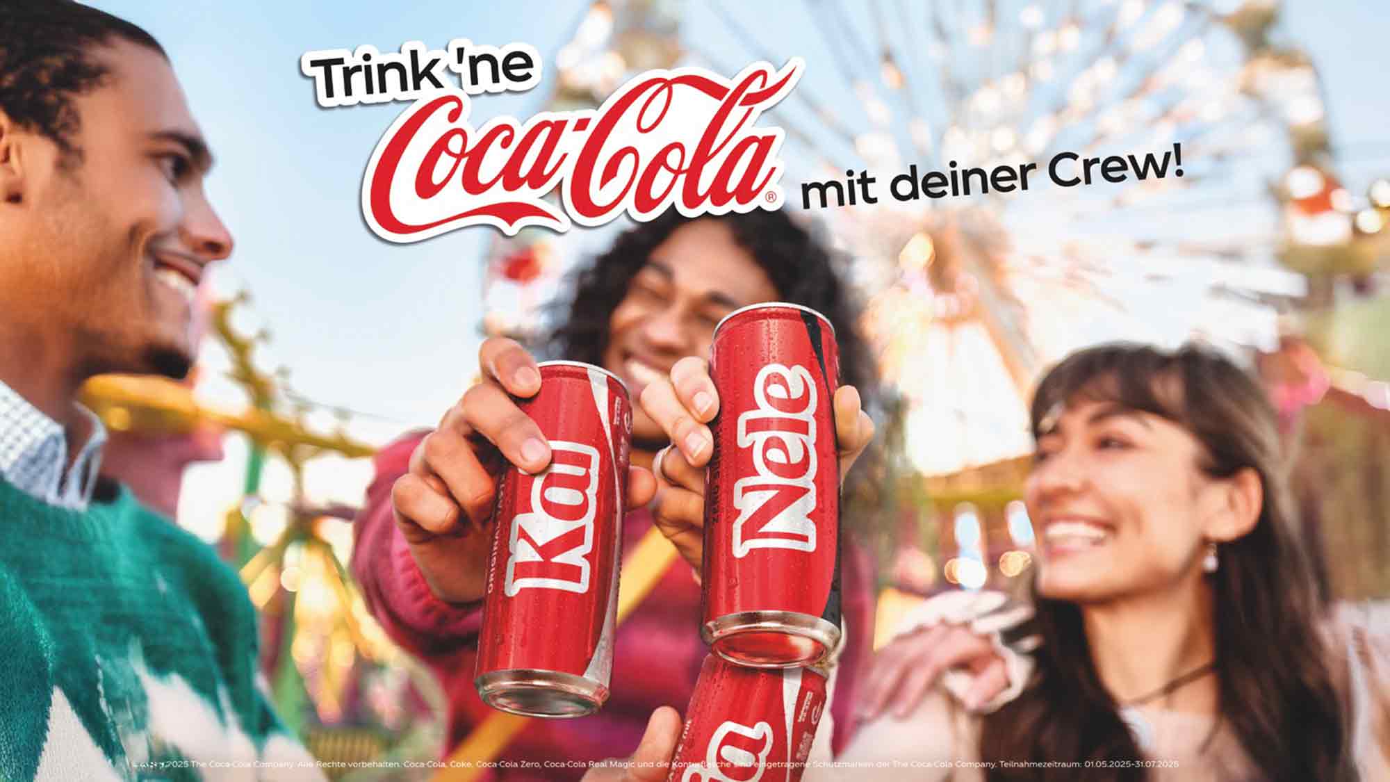 Share a Coke ist zurück: Mit der Neuauflage der Kult Kampagne feiert Coca Cola echte Freundschaften und gemeinsame Erlebnisse Share a Coke ist zurück: Mit der Neuauflage der Kult Kampagne feiert Coca Cola echte Freundschaften und gemeinsame Erlebnisse