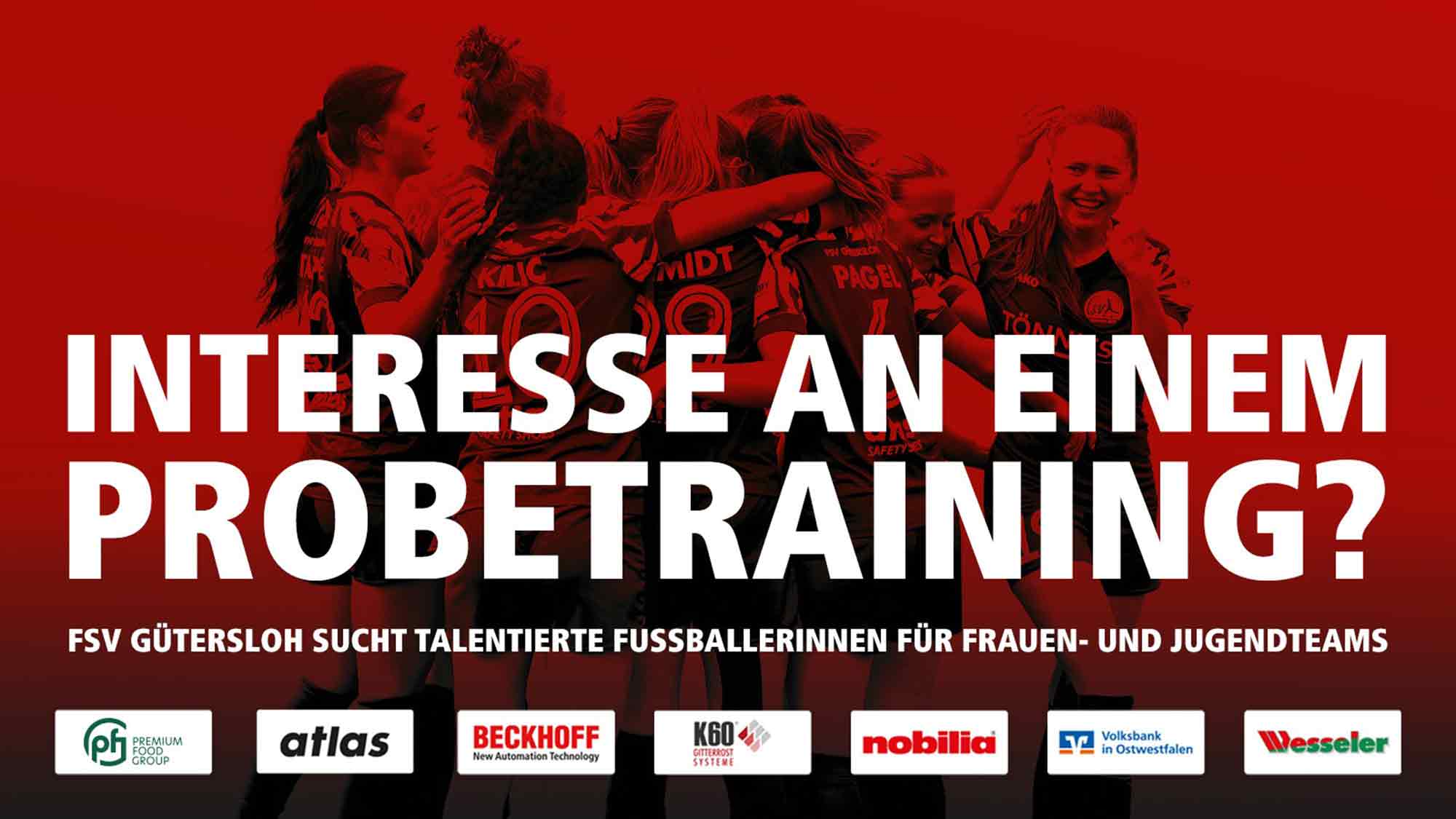 Chance für neue regionale Talente: FSV Gütersloh sucht Fußballerinnen für Frauenteams und Jugendteams Chance für neue regionale Talente: FSV Gütersloh sucht Fußballerinnen für Frauenteams und Jugendteams