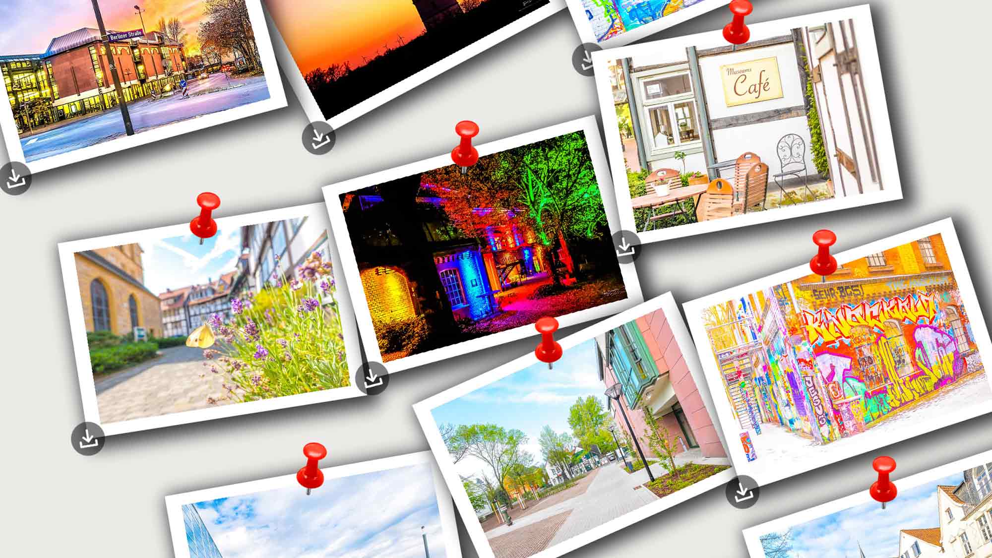 Neu im »Schaufenster Gütersloh«: Postkartenserie »200 Jahre Gütersloh – Fine Art Photography« Neu im »Schaufenster Gütersloh«: Postkartenserie »200 Jahre Gütersloh – Fine Art Photography«