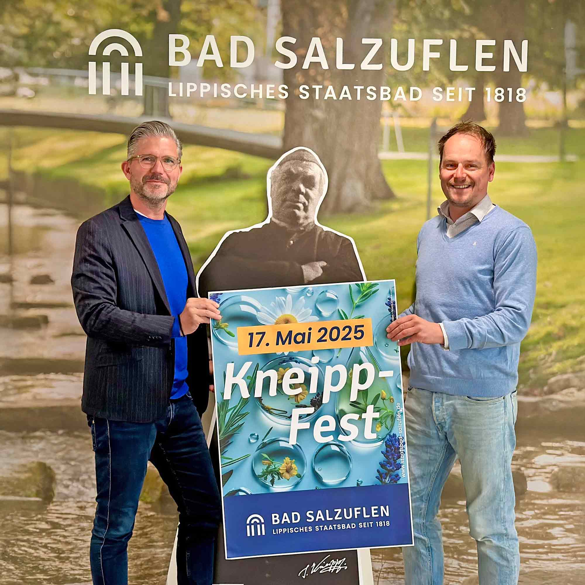 Bad Salzuflen feiert als prädikatisiertes »Kneipp Heilbad« den »Sebastian Kneipp Tag« am 17. Mai 2025 Bad Salzuflen feiert als prädikatisiertes »Kneipp Heilbad« den »Sebastian Kneipp Tag« am 17. Mai 2025