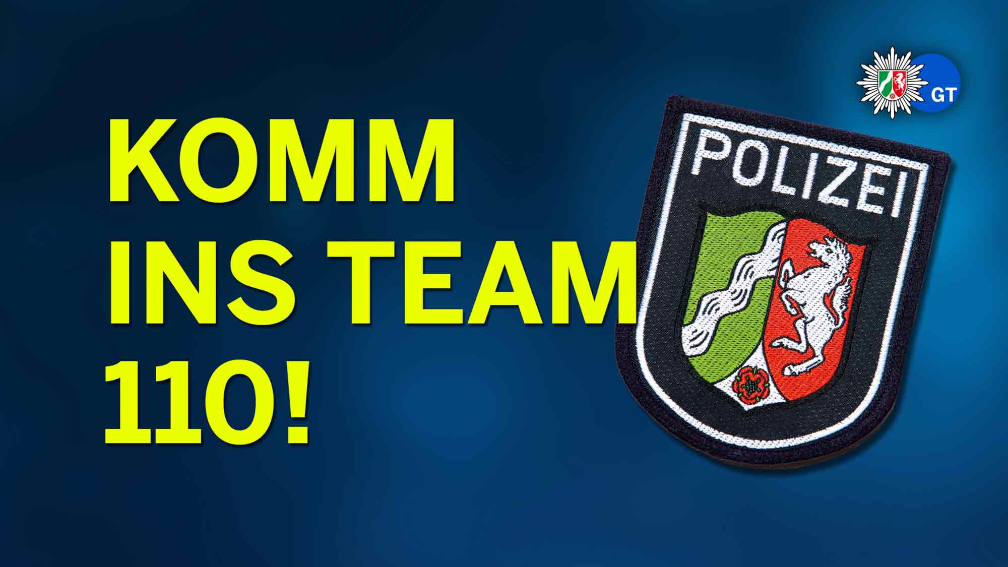 &raquo;Komm ins Team 110! Polizei NRW&laquo;– die Polizei Gütersloh wirbt für Nachwuchs