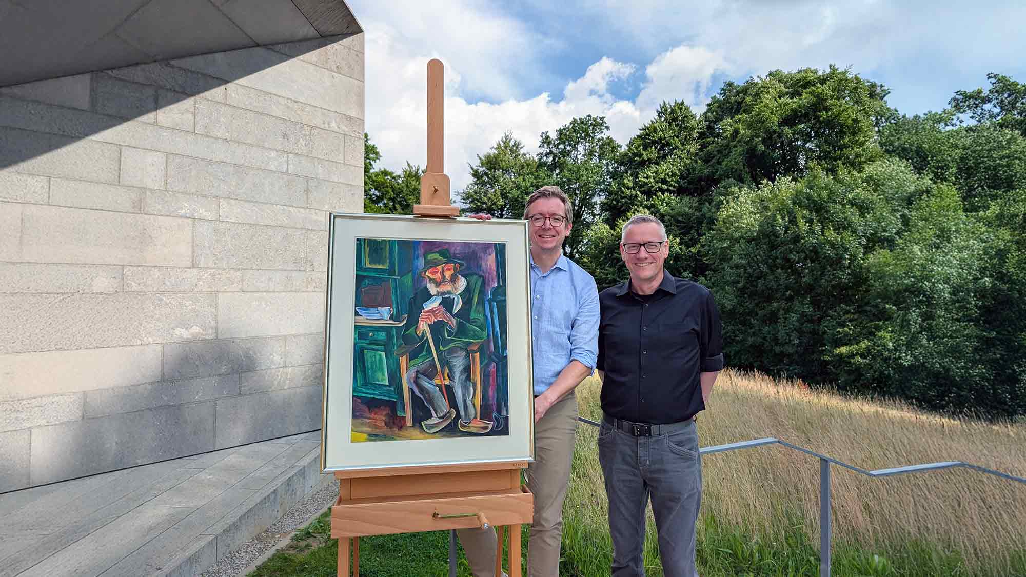 Nach 100 Jahren zurück in Arrode – Sammler Hermann Josef Bunte schenkt dem Museum bedeutendes Felixmüller Aquarell