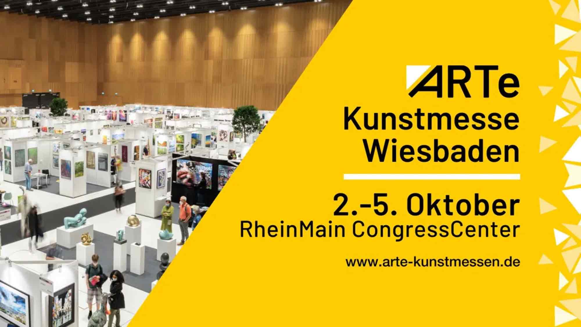 »ARTe Kunstmesse Wiesbaden« – 4 Tage zeitgenössische Kunst im »RheinMain CongressCenter«, 2. bis 5. Oktober 2025 »ARTe Kunstmesse Wiesbaden« – 4 Tage zeitgenössische Kunst im »RheinMain CongressCenter«, 2. bis 5. Oktober 2025