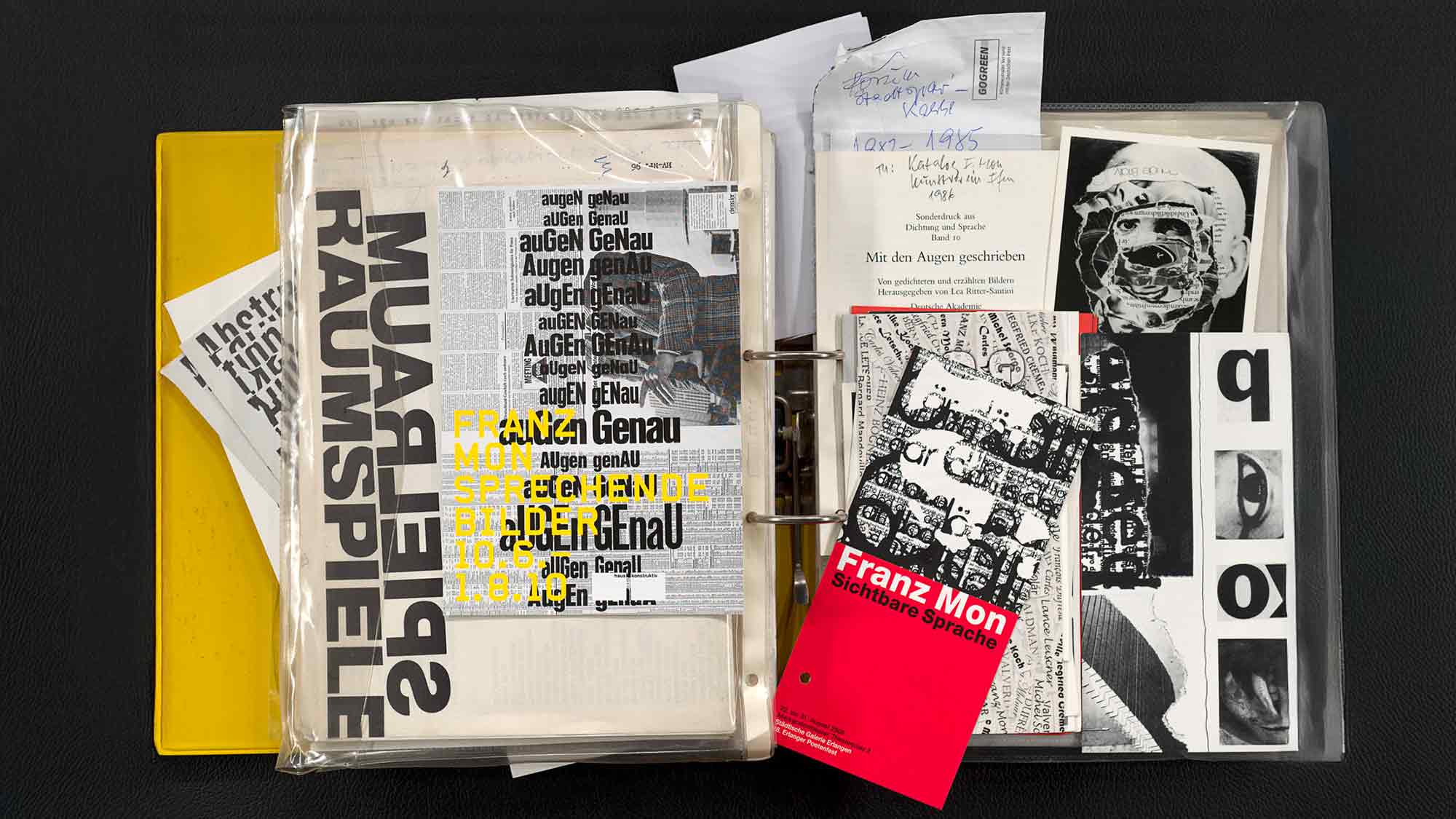 Das Deutsche Literaturarchiv übernimmt den schriftstellerischen Nachlass von Franz Mon Das Deutsche Literaturarchiv übernimmt den schriftstellerischen Nachlass von Franz Mon