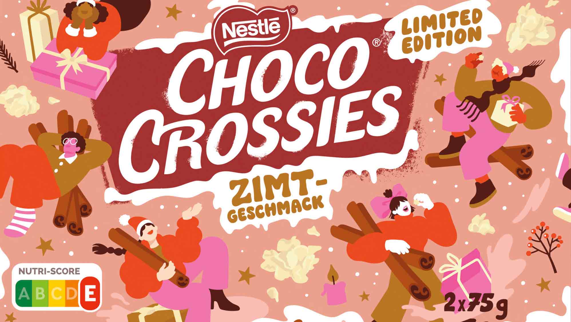 Neue Sorten und kreatives Verpackungsdesign: Choco Crossies und Choclait Chips sorgen für Weihnachtsstimmung