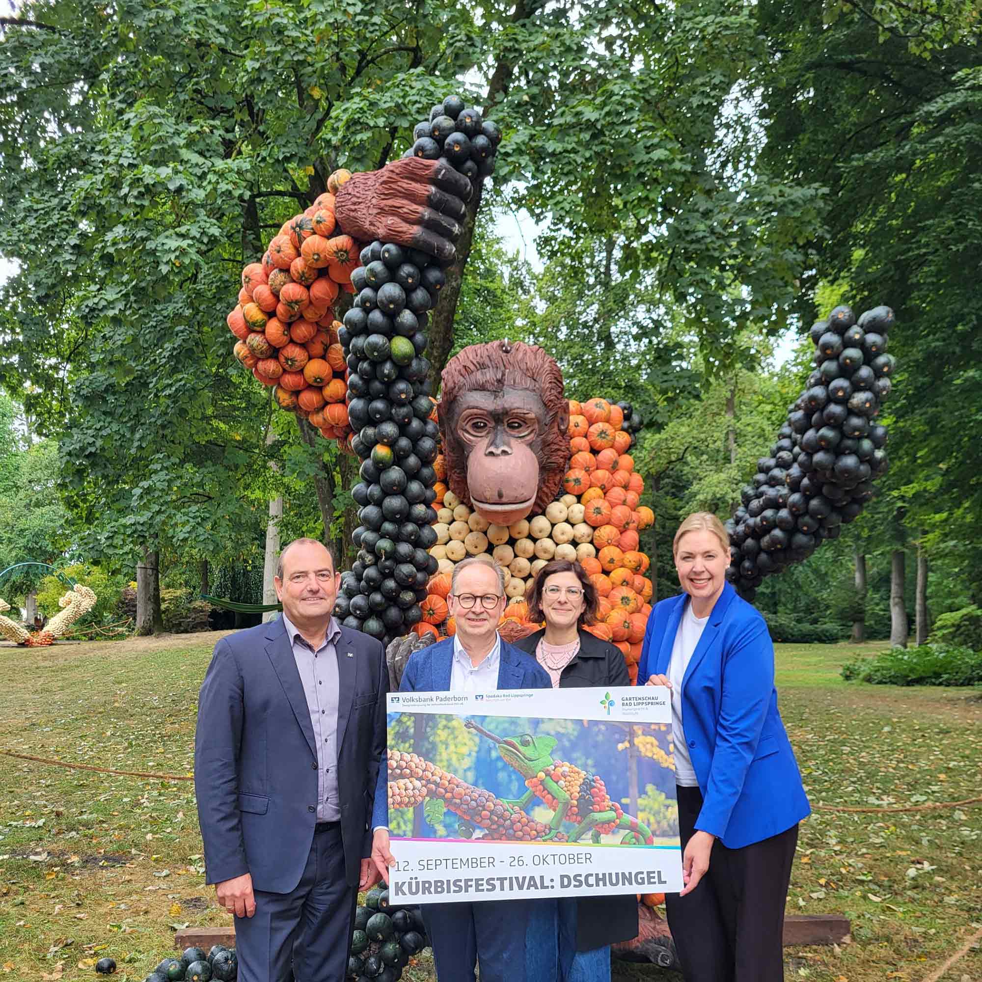Bad Lippspringe: Willkommen im Gartenschau Dschungel – Kürbisfestival lockt vom 12. September bis zum 26. Oktober 2025 mit 10 Skulpturen und mehr