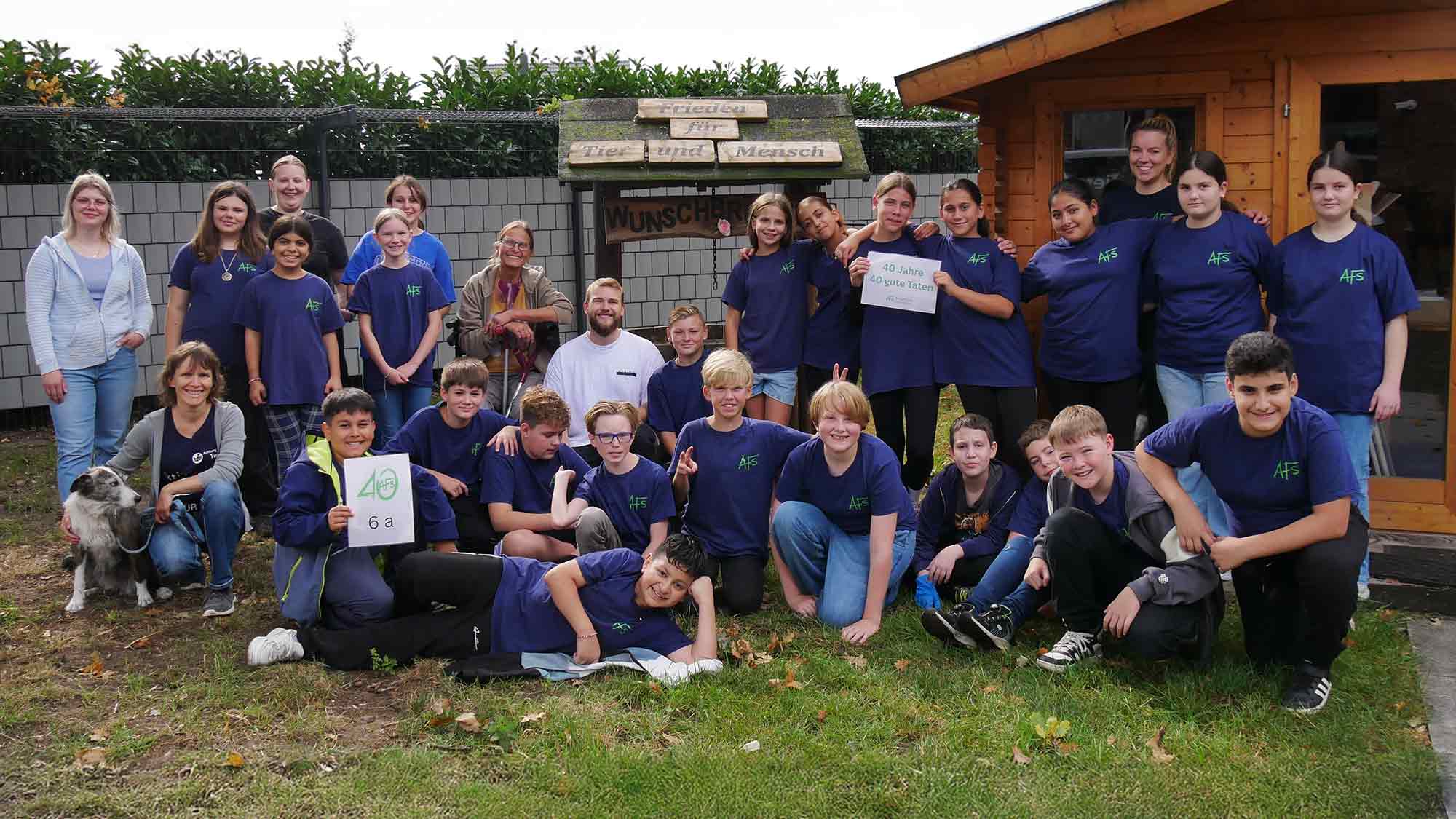 Tolle Wohltätigkeitsaktion der Anne Frank Schule Gütersloh: 40 Jahre – 40 gute Taten – viel Hilfe für Tiere