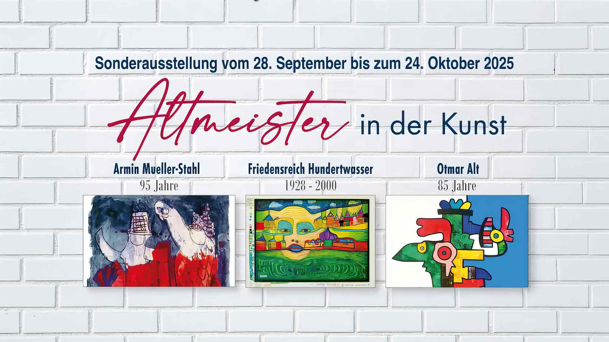 Atelierspuren Kunst & Design: Altmeister in der Kunst – Armin Mueller Stahl, Friedensreich Hundertwasser, Otmar Alt Atelierspuren Kunst & Design: Altmeister in der Kunst – Armin Mueller Stahl, Friedensreich Hundertwasser, Otmar Alt