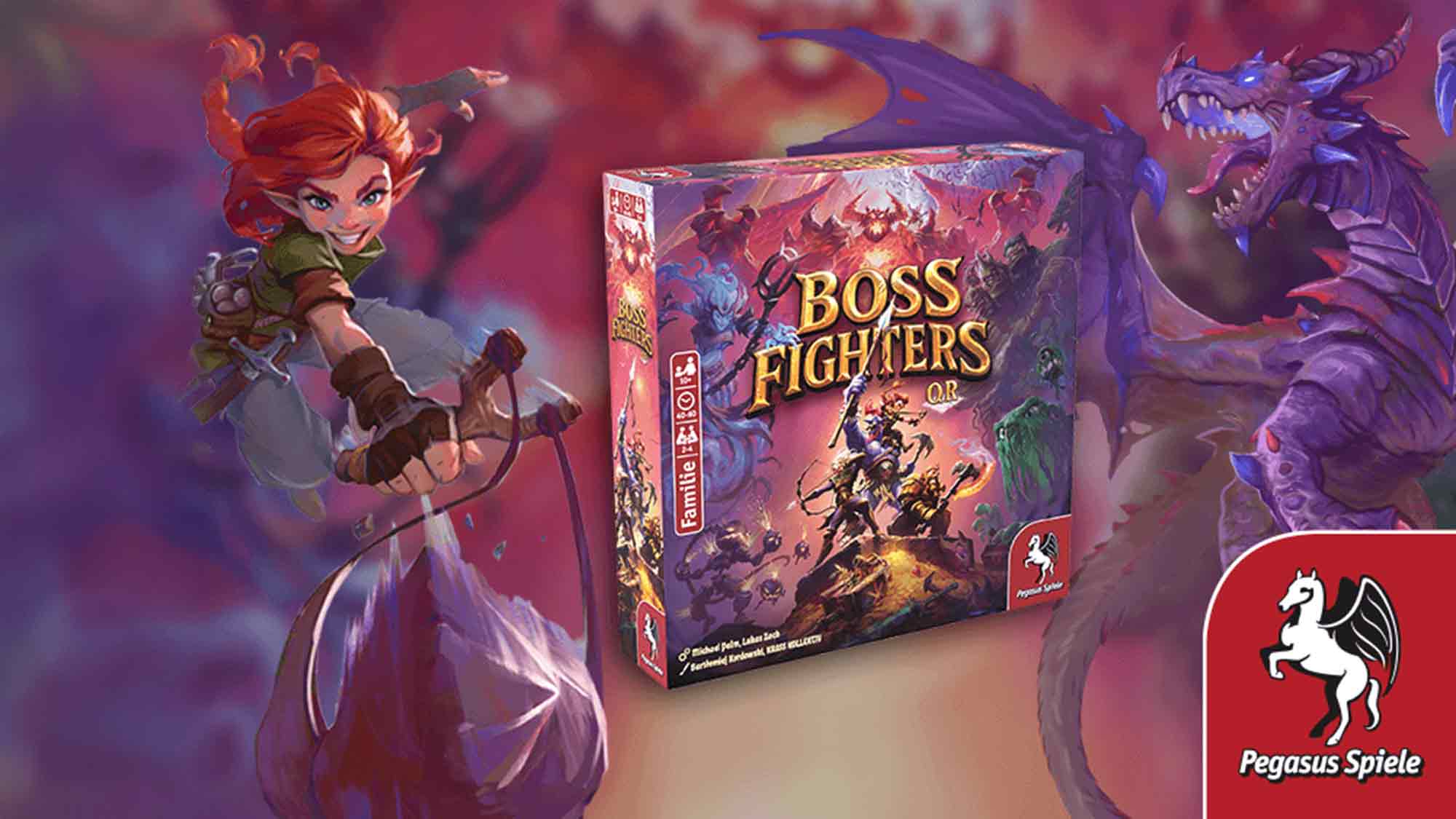 Spiele für Gütersloh: Pegasus Spiele veröffentlicht zur »Spiel Essen« appunterstütztes Familienspiel »Boss Fighters QR« Spiele für Gütersloh: Pegasus Spiele veröffentlicht zur »Spiel Essen« appunterstütztes Familienspiel »Boss Fighters QR«