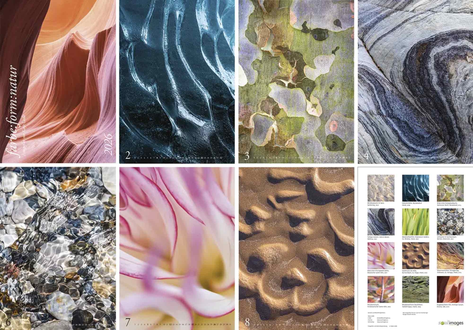 Neuer Kunstkalender 2026 von Katja Liedle: »farbe:form:natur« zeigt die Poesie der Natur im Detail Neuer Kunstkalender 2026 von Katja Liedle: »farbe:form:natur« zeigt die Poesie der Natur im Detail