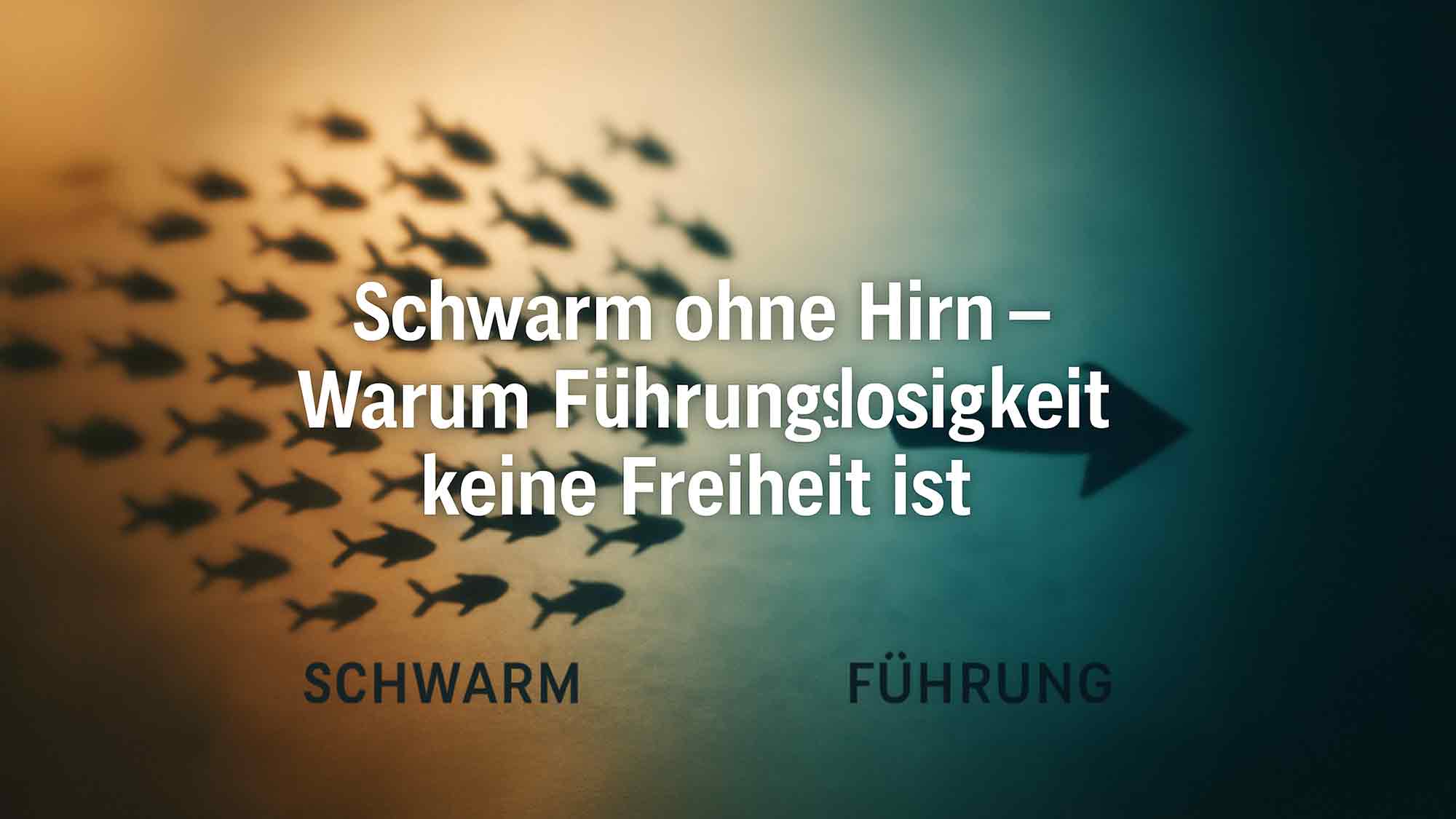 KWS Lectures: Schwarm ohne Hirn – warum Führungslosigkeit keine Freiheit ist KWS Lectures: Schwarm ohne Hirn – warum Führungslosigkeit keine Freiheit ist