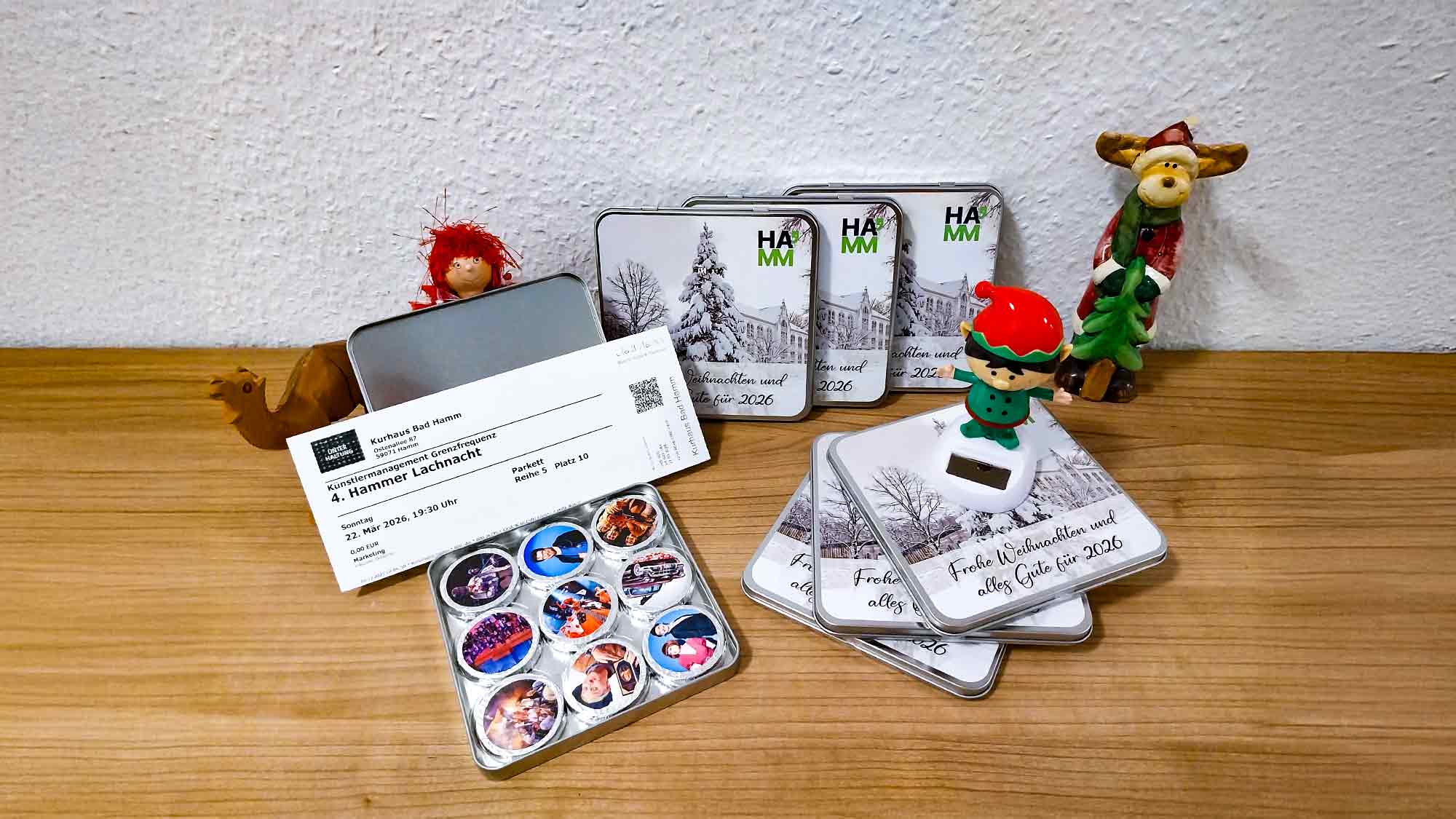 Eine Weihnachtsüberraschung für alle Sinne: das Weihnachtswunderkästchen des Büros für Kultur und Tourismus Hamm Eine Weihnachtsüberraschung für alle Sinne: das Weihnachtswunderkästchen des Büros für Kultur und Tourismus Hamm