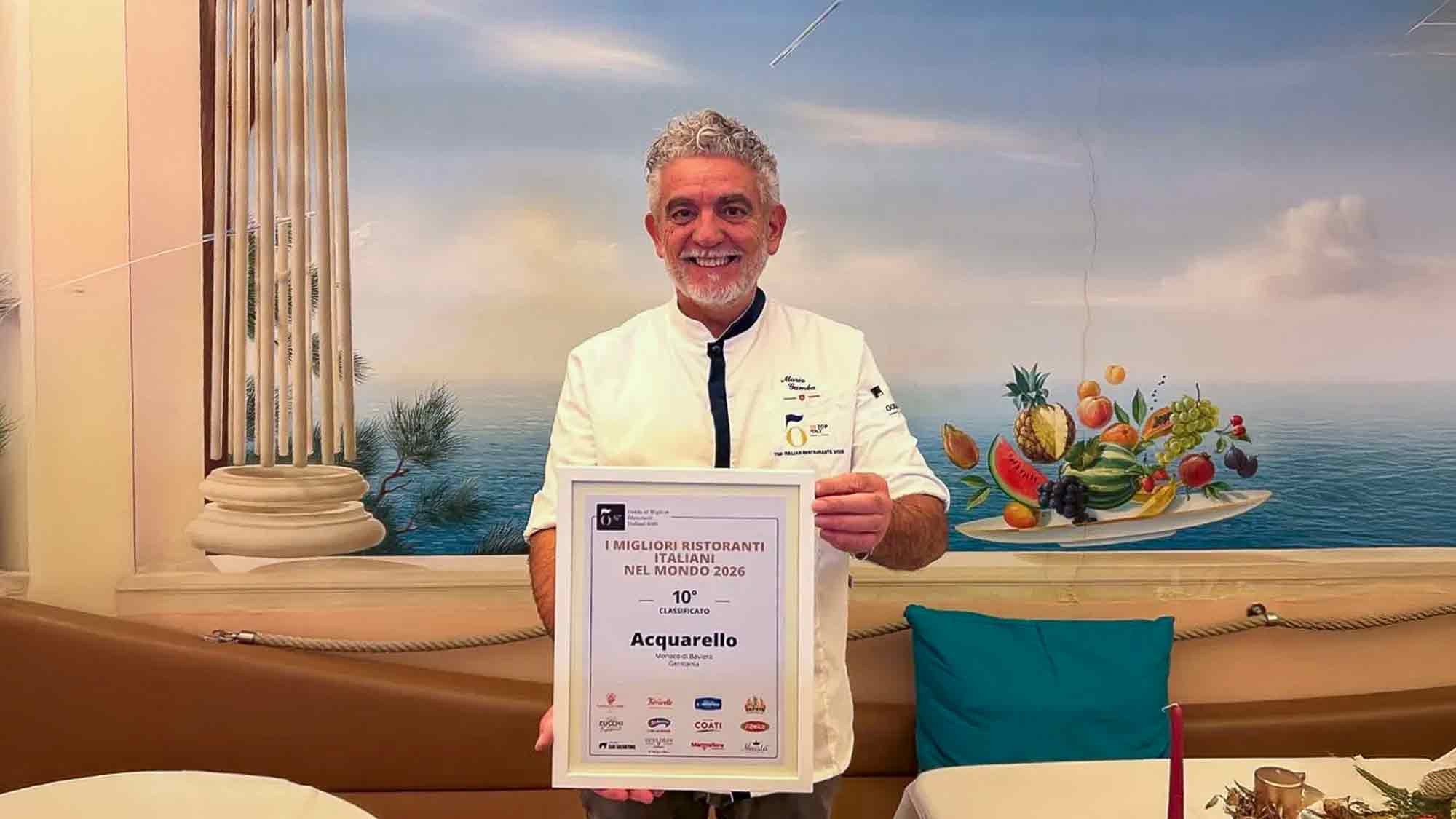 Mario Gambas »Acquarello« auch 2026 weltweit spitze – beim »50 Top Italy« Award 2026 gleich mehrfach prämiert Mario Gambas »Acquarello« auch 2026 weltweit spitze – beim »50 Top Italy« Award 2026 gleich mehrfach prämiert
