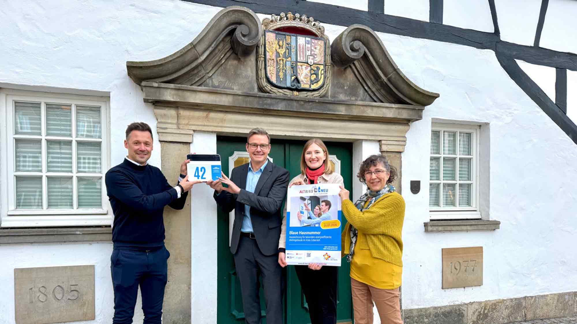 Rietberg: Auszeichnung für energieeffiziente Häuser – Wettbewerb um die &raquo;Blaue Hausnummer&laquo;