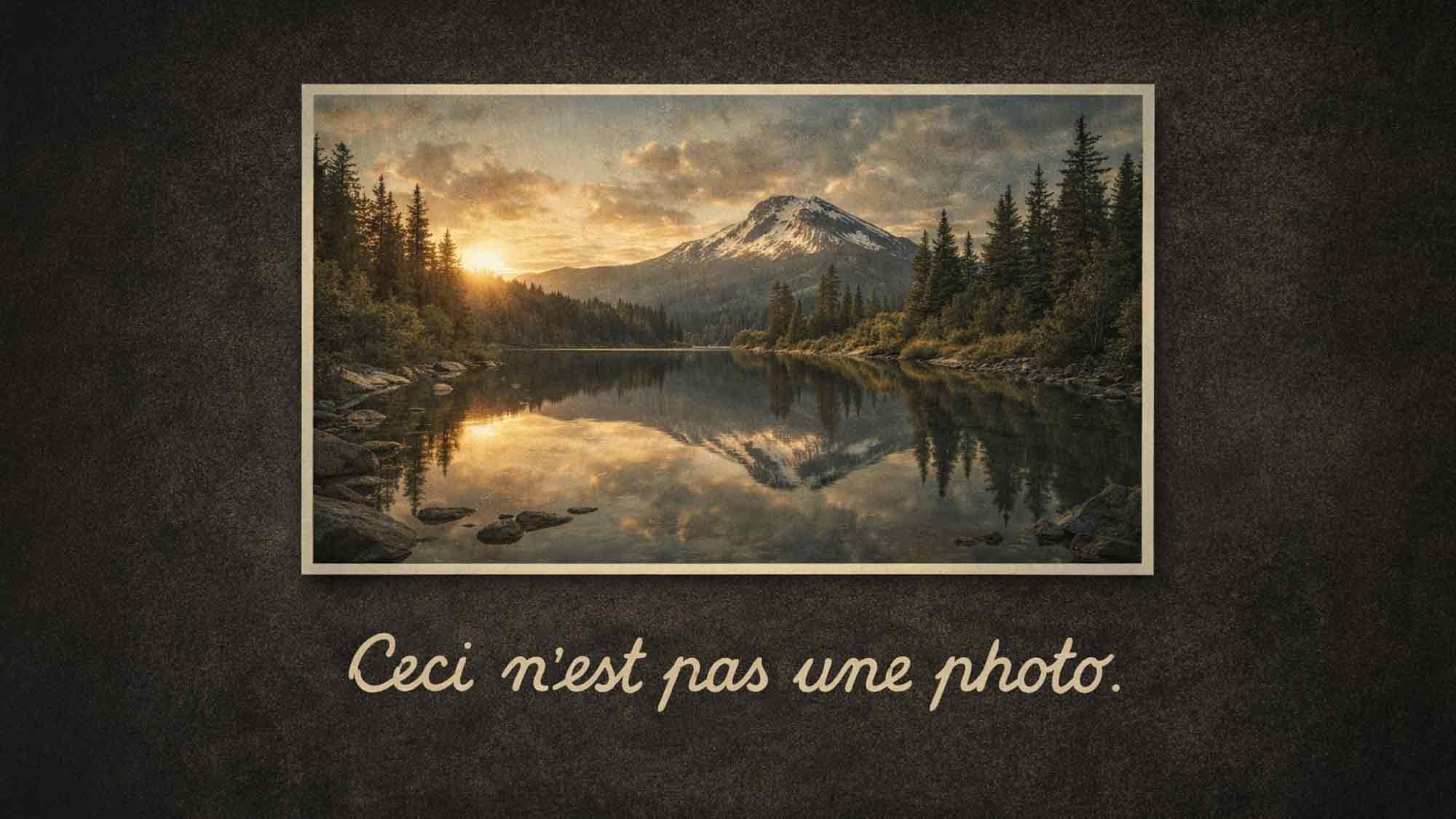 KWS Lectures: Ceci n’est pas une photo – über KI Bilder, Fotografie und den Verlust der Referenz KWS Lectures: Ceci n’est pas une photo – über KI Bilder, Fotografie und den Verlust der Referenz