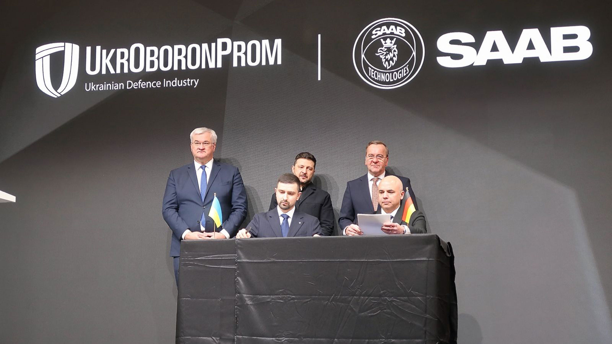 Saab and Joint Stock Company “Ukrainian Defense Industry” sign memorandum of understanding Saab and Joint Stock Company “Ukrainian Defense Industry” sign memorandum of understanding