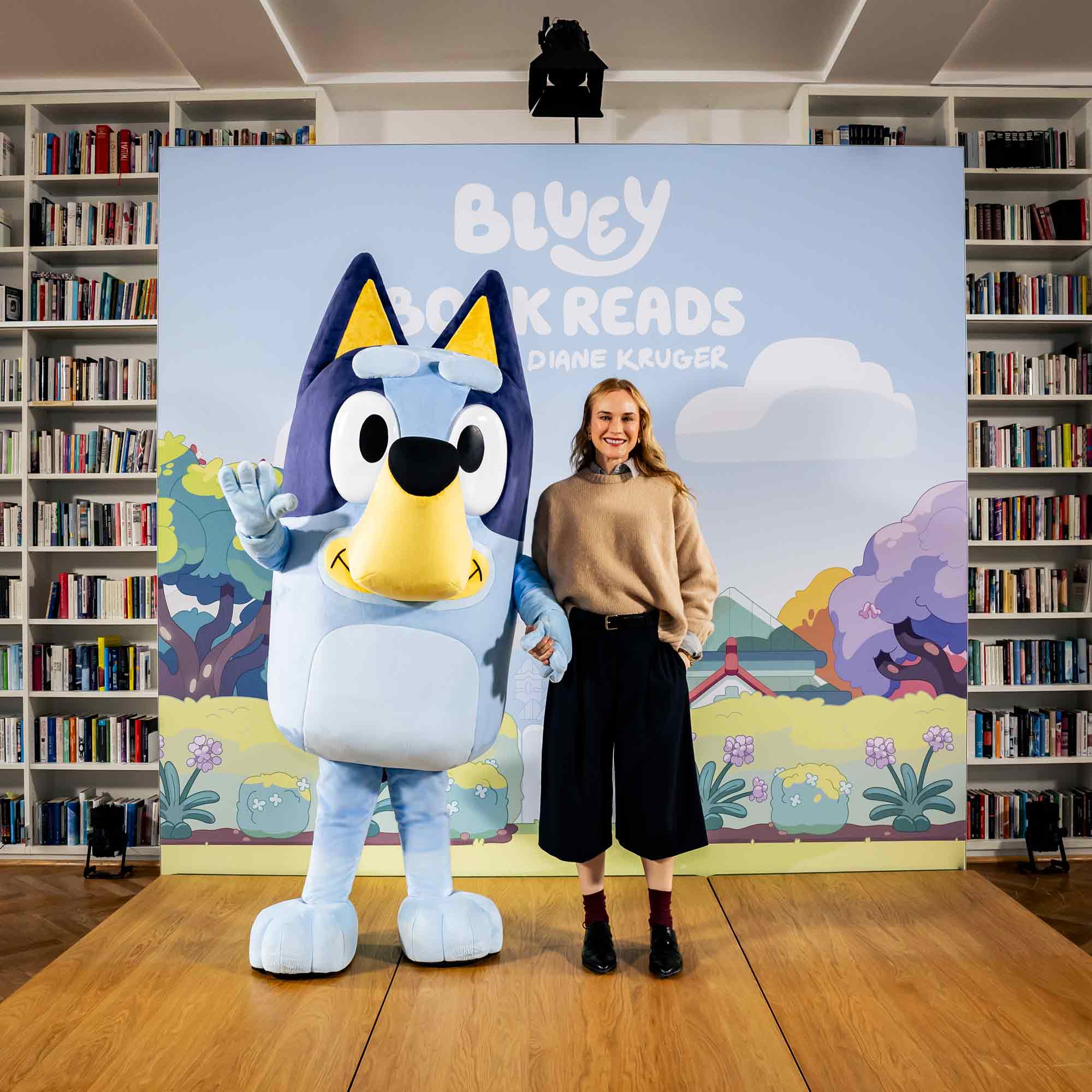 Hollywood Star Diane Kruger erweckt Bluey Book Reads für Familien in München zum Leben Hollywood Star Diane Kruger erweckt Bluey Book Reads für Familien in München zum Leben