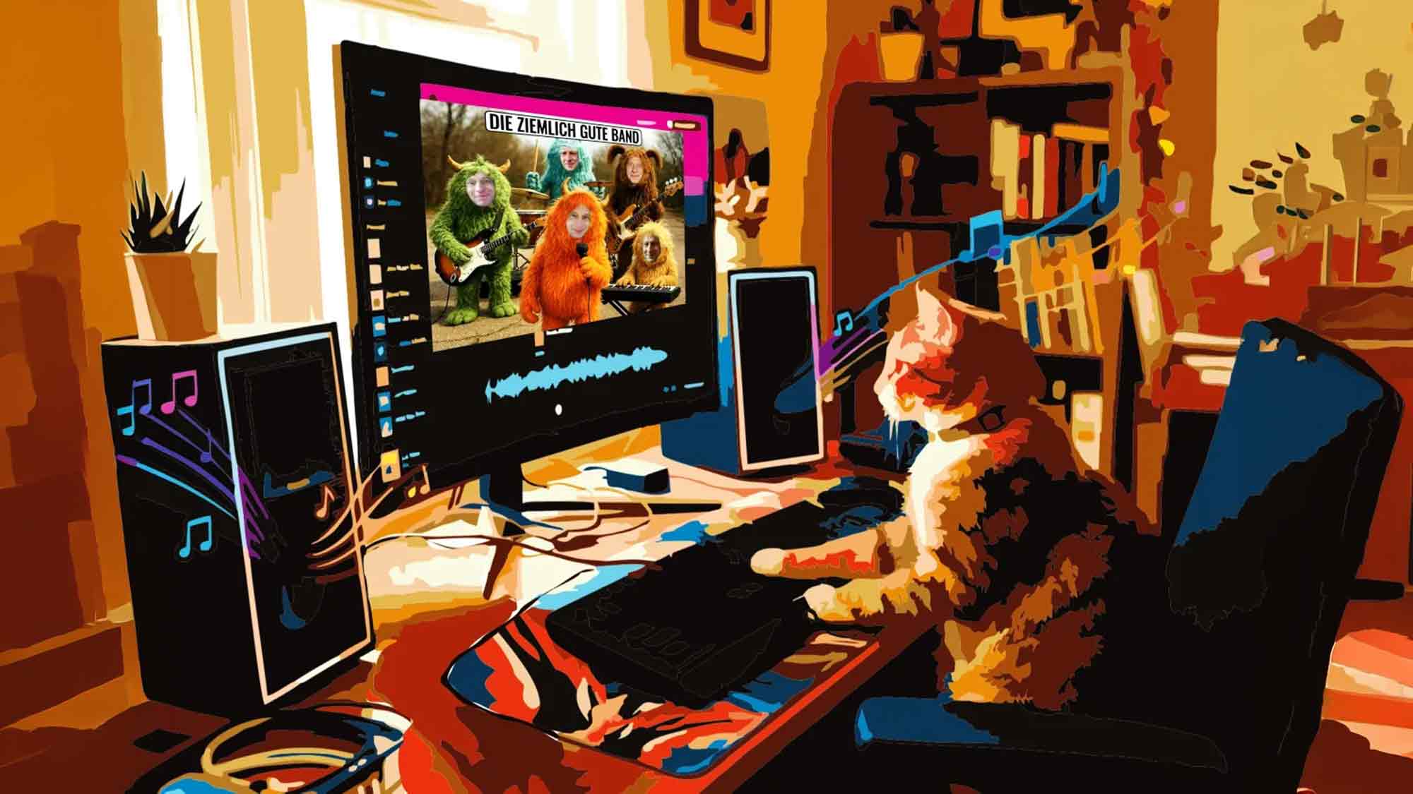 KI schmeißt die Songwriter raus – »Die ziemlich gute Band« lässt die Katze aus dem Sack KI schmeißt die Songwriter raus – »Die ziemlich gute Band« lässt die Katze aus dem Sack