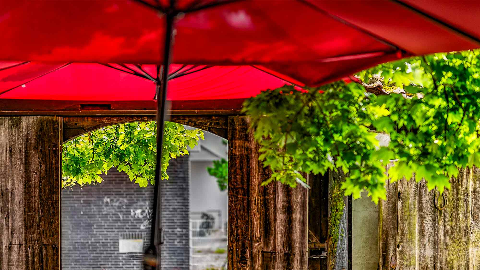 NOW Commons: Gütersloher Weinhaus, Fachwerk Innenhof, Daltropstraße Gütersloh