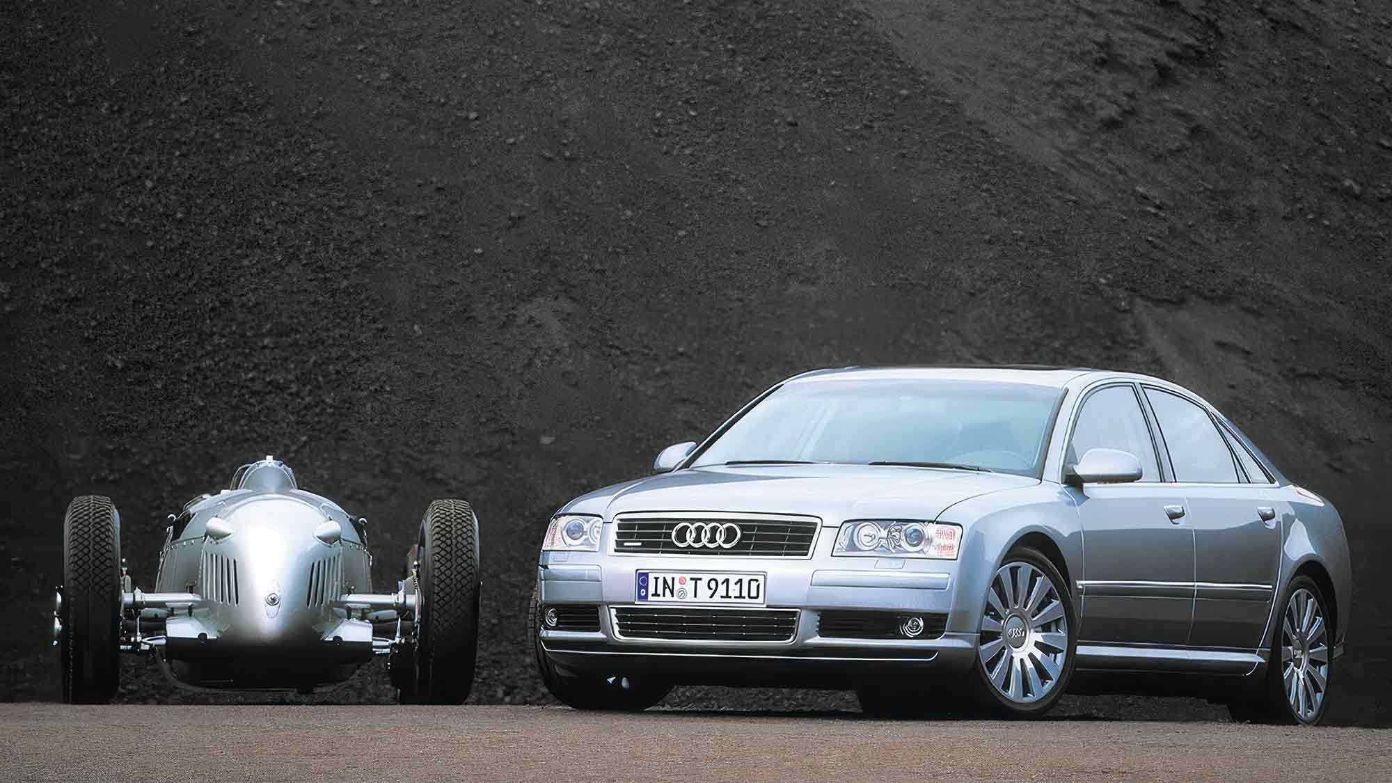 KWS History: Stadtgeschichte Gütersloh – der neue Audi A8 – am 15. November 2002 bei Brinker