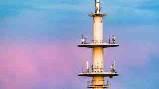 NOW Commons: Funkturm Gütersloh am Abend