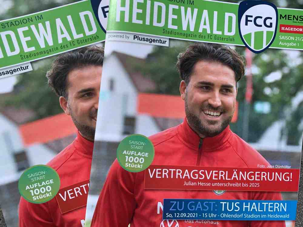 Das neue FC-Gütersloh-Stadionmagazin erscheint in einer Auflage von 1.000 Stück Das neue FC-Gütersloh-Stadionmagazin erscheint in einer Auflage von 1.000 Stück