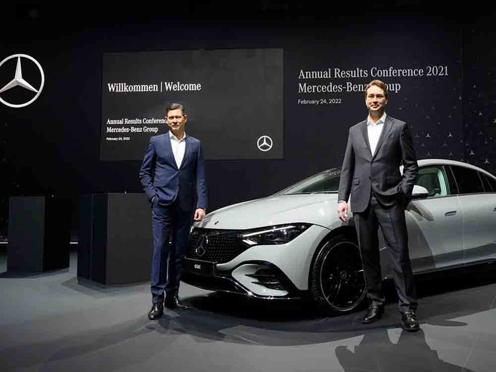 Mercedes Benz Bilanz 2021, Elektro und Luxus Offensive beschleunigt Transformation
