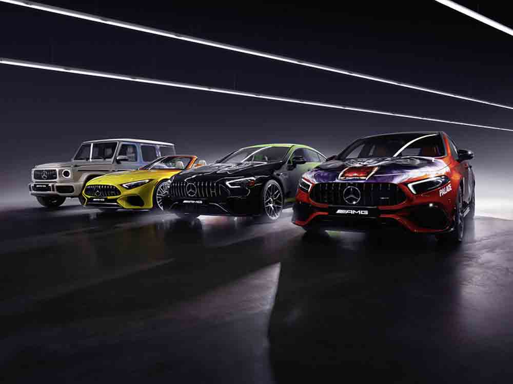 Mercedes AMG und Palace Skateboards präsentieren vier spektakuläre Art Cars Mercedes AMG und Palace Skateboards präsentieren vier spektakuläre Art Cars