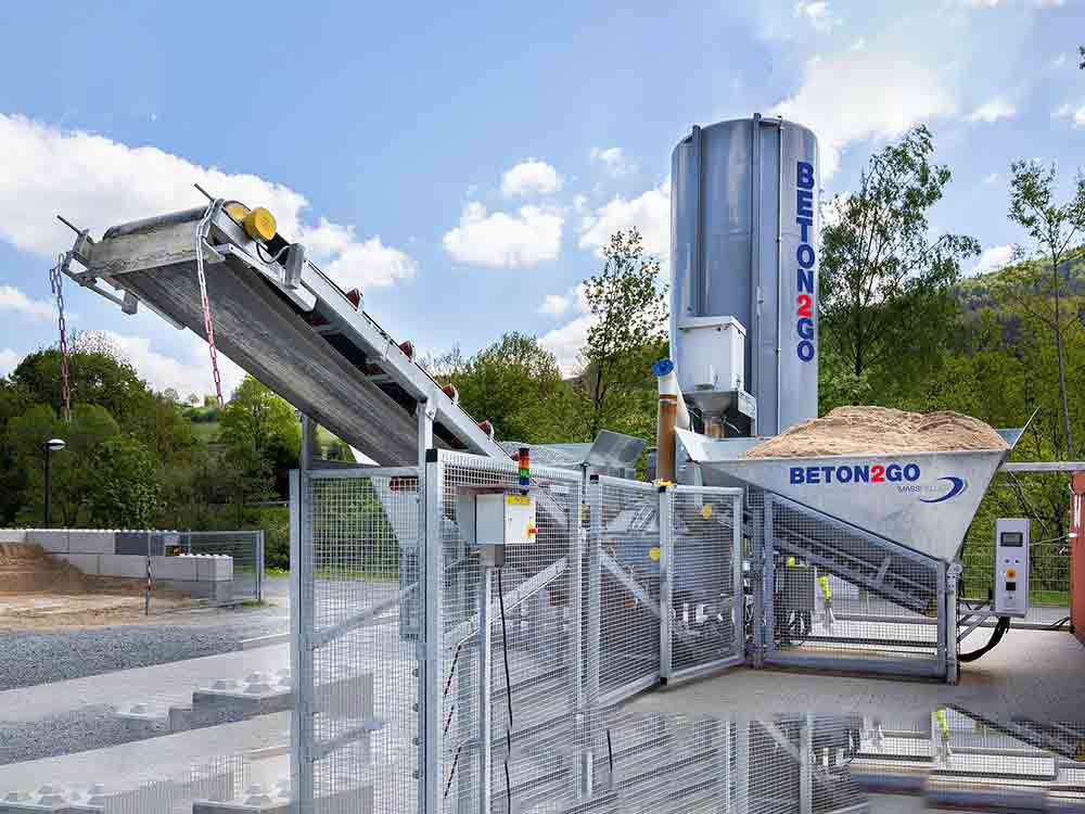 Betontankstelle in Verl, Frischbeton in kleinen Mengen sofort zum Mitnehmen