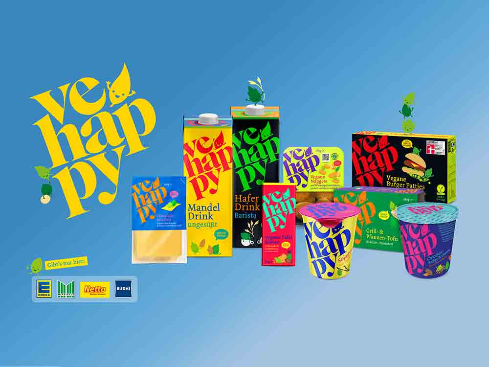 Zuwachs in der bunten Vehappy Welt, bunt, lecker, vegan: neue reichweitenstarke Vehappy Kampagne
