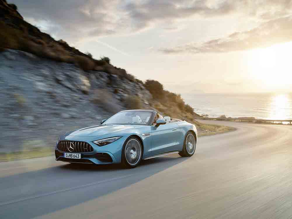 Mercedes AMG SL 43, attraktives Einstiegsmodell mit innovativer Motorentechnologie Mercedes AMG SL 43, attraktives Einstiegsmodell mit innovativer Motorentechnologie