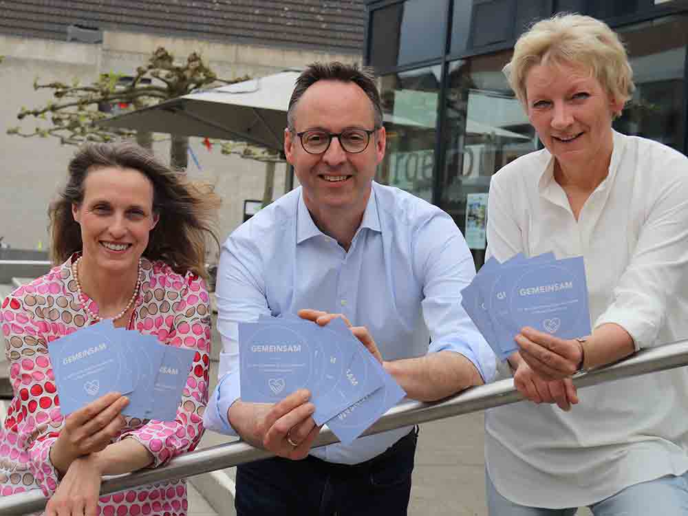 Rheda-Wiedenbrück, »Gemeinsam« Aufkleber für den Zusammenhalt in der Stadtgesellschaft