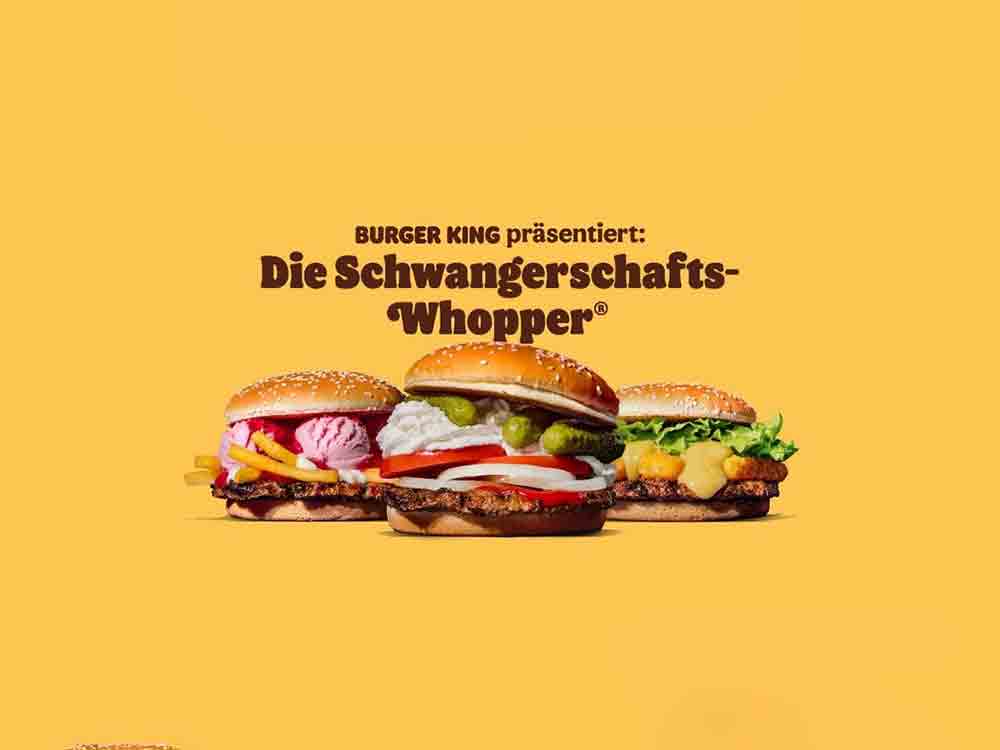 Burger King enthüllt den Mythos um Schwangerschaftsgelüste und präsentiert die Schwangerschafts Whopper Burger King enthüllt den Mythos um Schwangerschaftsgelüste und präsentiert die Schwangerschafts Whopper