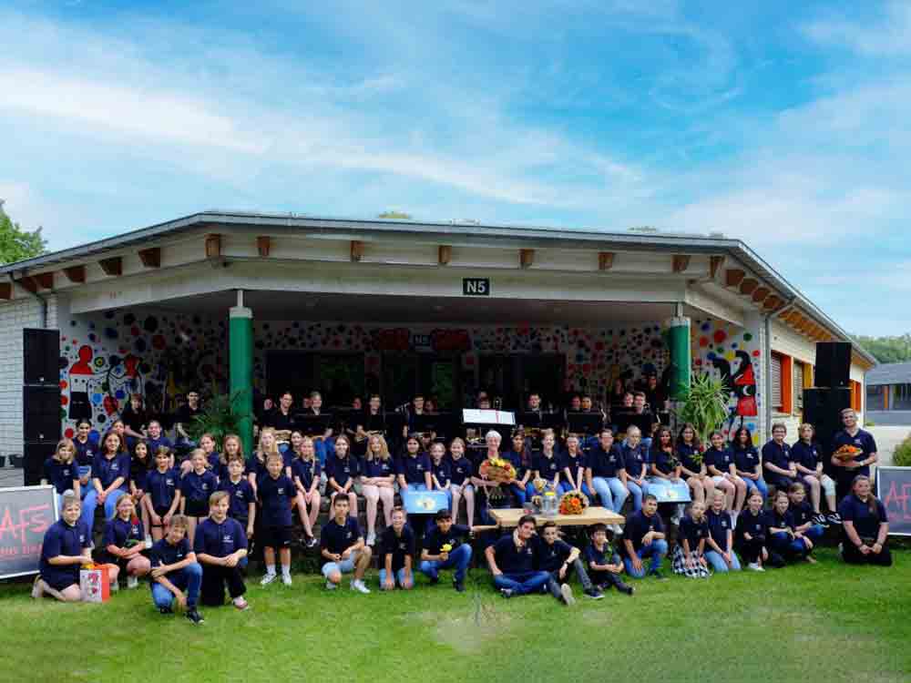 Open Air Musikfestival, 25 Jahre Bläserklassen und 30 Jahre Big Band an der Anne Frank Gesamtschule