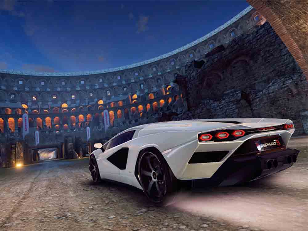 Der limitierte 12 Zylinder Supersportwagen ist der neue Star eines exklusiven Wettbewerbs in dem Gameloft Videospiel Der limitierte 12 Zylinder Supersportwagen ist der neue Star eines exklusiven Wettbewerbs in dem Gameloft Videospiel
