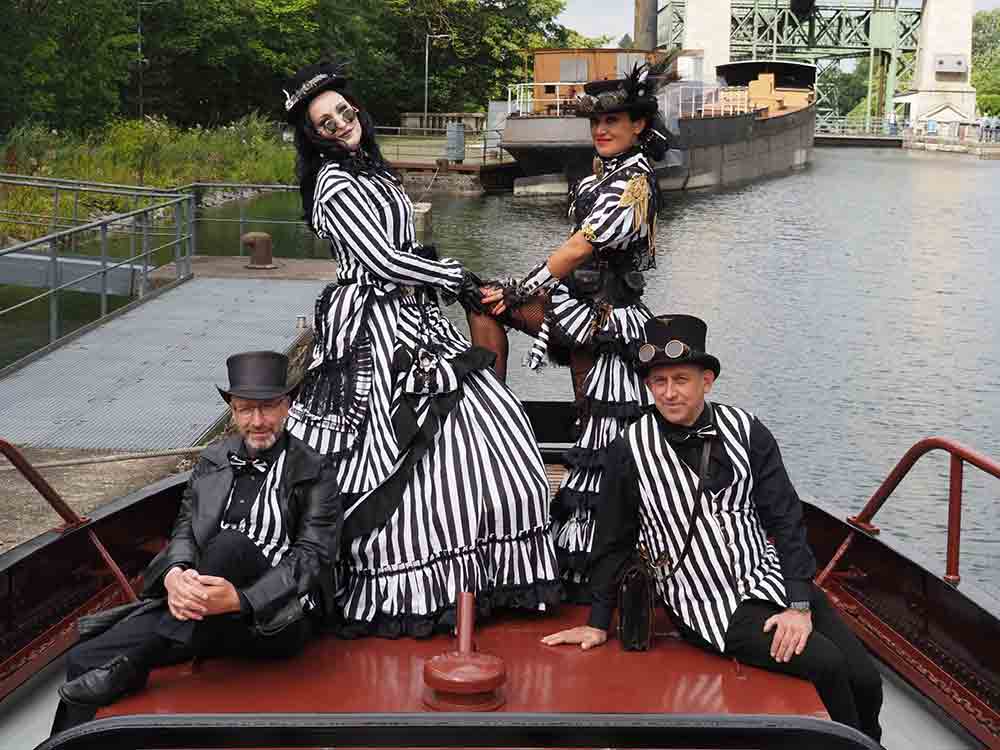 Steampunk Jubilee im LWL Industriemuseum, Schiffshebewerk Henrichenburg feiert seinen 123. Geburtstag, 13. und 14. August 2022 Steampunk Jubilee im LWL Industriemuseum, Schiffshebewerk Henrichenburg feiert seinen 123. Geburtstag, 13. und 14. August 2022