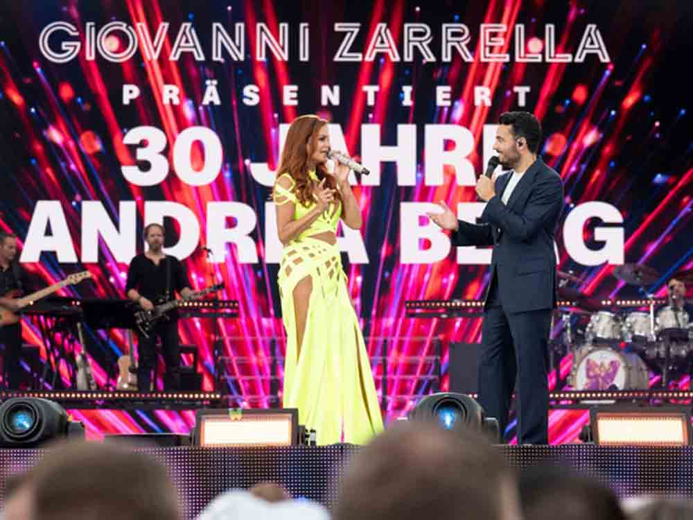 30 Jahre Andrea Berg, Giovanni Zarrella präsentiert im ZDF die Schlager Party des Sommers 2022 30 Jahre Andrea Berg, Giovanni Zarrella präsentiert im ZDF die Schlager Party des Sommers 2022