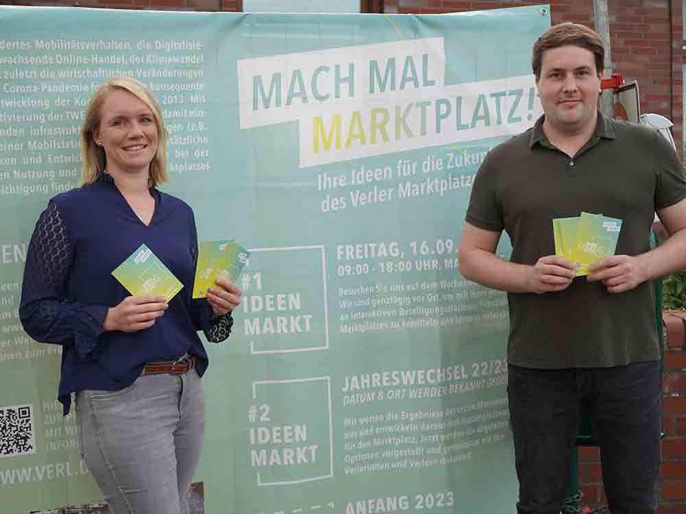 Verl, Nutzungskonzept für den Verler Marktplatz, Bürgerbeteiligung am Bauzaun