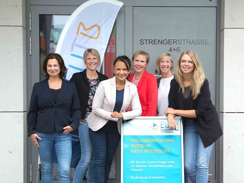 Menschen mit Behinderung weiter gut beraten, Bundesregierung verlängert Förderung der EUTB Beratungsstelle in Gütersloh um 7 Jahre Menschen mit Behinderung weiter gut beraten, Bundesregierung verlängert Förderung der EUTB Beratungsstelle in Gütersloh um 7 Jahre