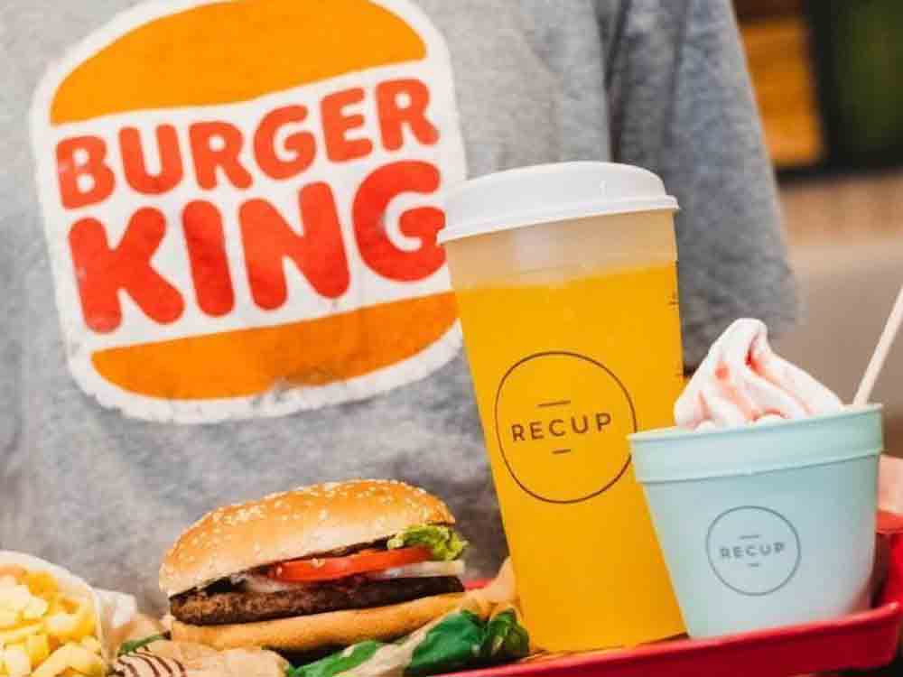 Gütersloh, Mehrweg ist King, Burger King führt deutschlandweit Recup Mehrwegsystem ein