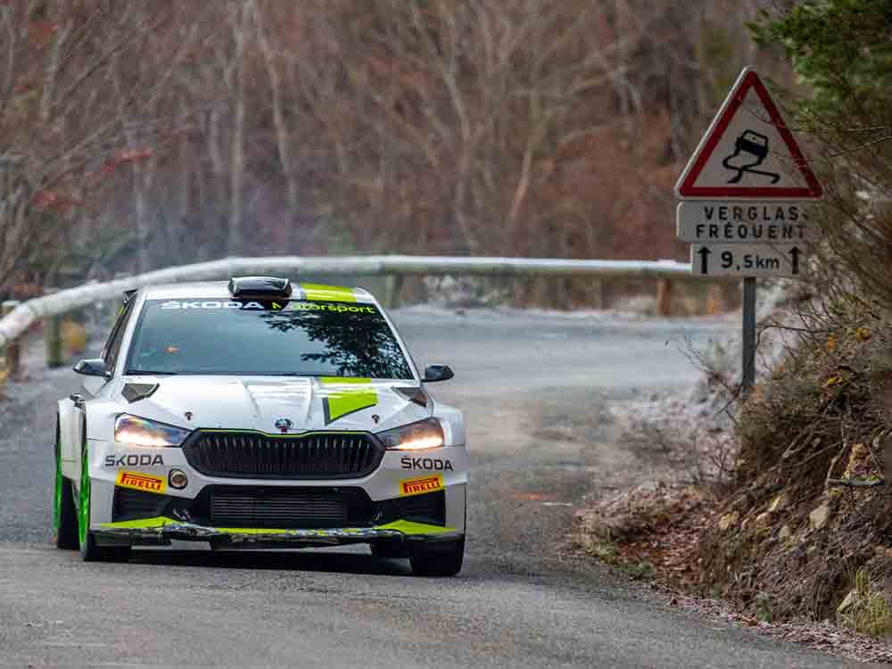 Rallye Monte Carlo: Wettbewerbspremiere des Škoda Fabia RS Rally2 in der Weltmeisterschaft
