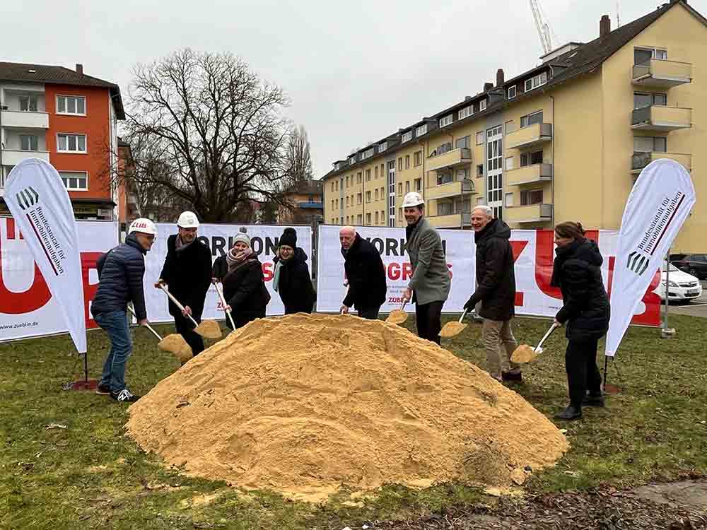 Bauprojekt an der Steinstraße in Konstanz Petershausen, BIMA feiert Spatenstich für 45 neue bezahlbare Wohnungen
