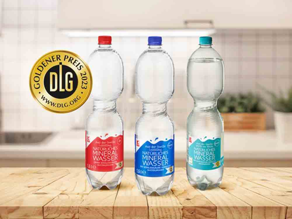 Kaufland, erneute Auszeichnung: K Classic Mineralwässer DLG Gold prämiert