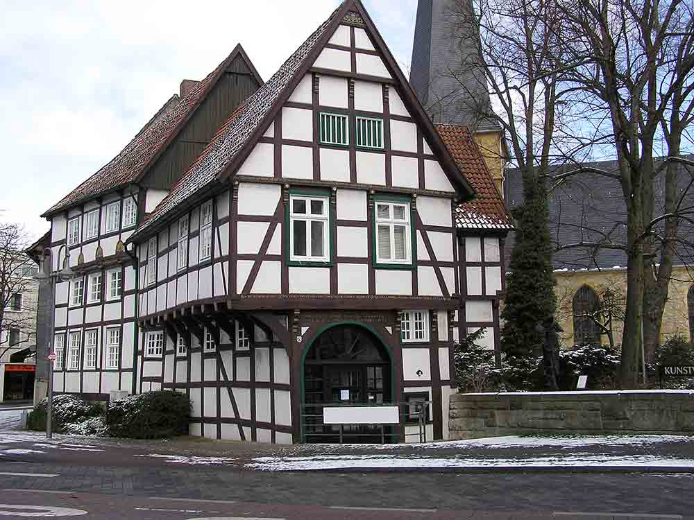 Das Veerhoffhaus Gütersloh, Galerie im Fachwerk, Alter Kirchplatz