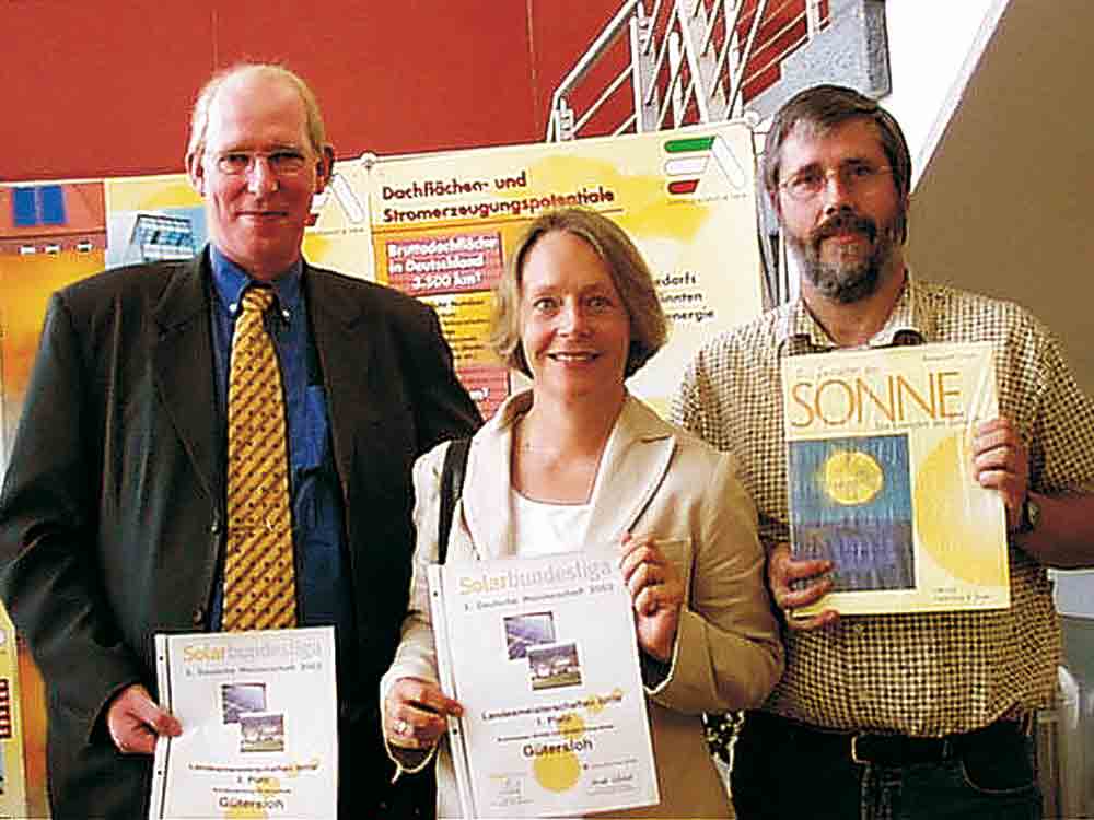 Gütersloh macht 1. Platz im Solarwettbewerb 2003