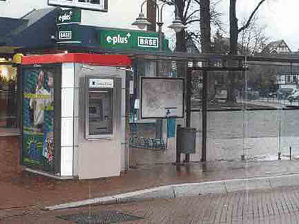Gütersloh, Sparkasse, Geldautomat in der City, 2007