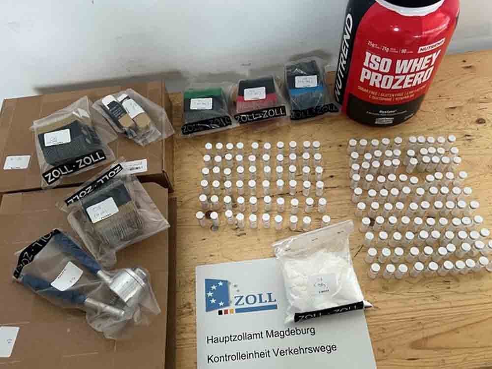 Hauptzollamt Magdeburg: Dopingsünder mit Amphetaminen erwischt, Zöllner entdecken neben Dopingmitteln noch Amphetamine