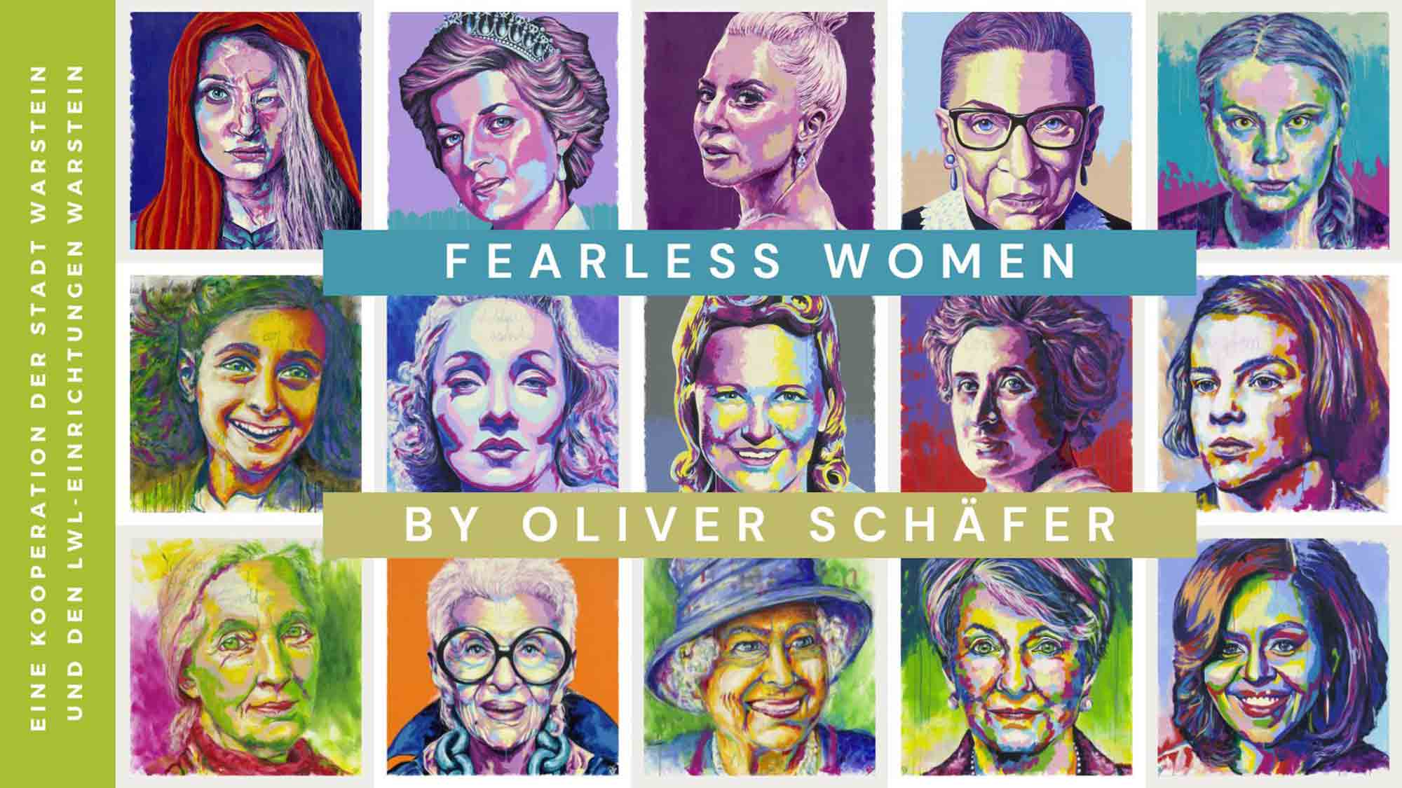 Outdoor Ausstellung »Fearless Women« ab 15. September 2023, LWL Einrichtung Warstein